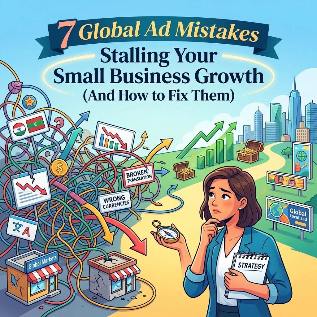 7 Global Ad Mistakes Stalling Your Small Business Growth (And How to Fix Them)