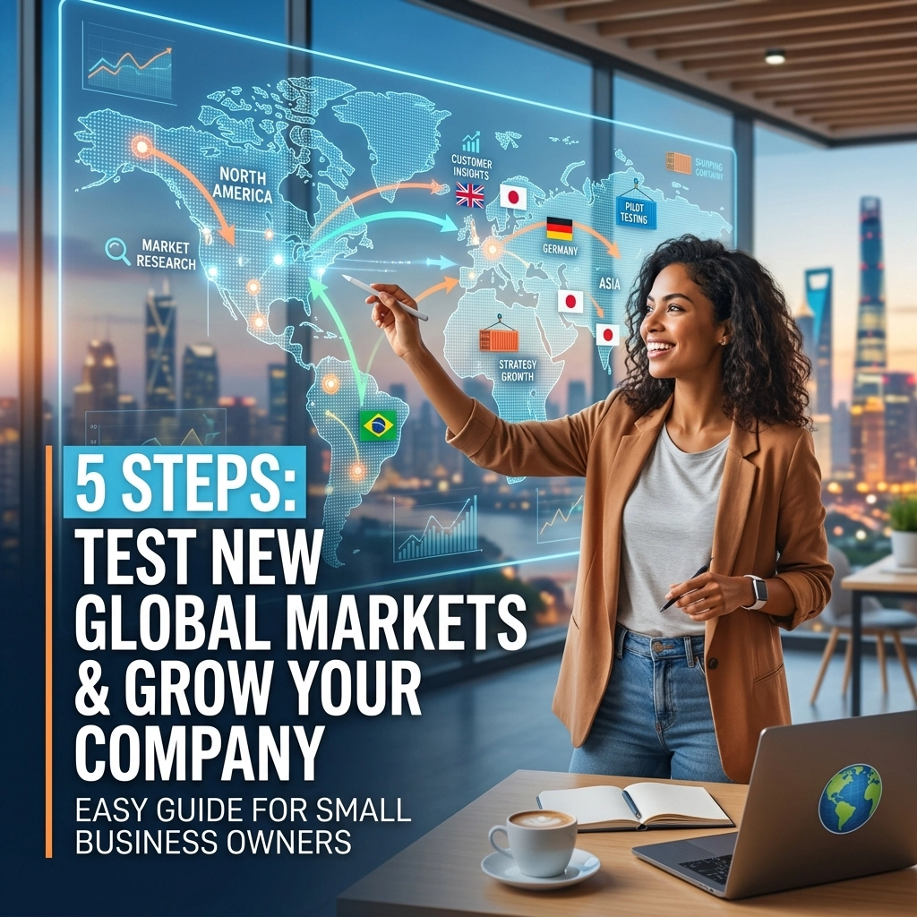 5 Steps How to Test New Global Markets and Grow Your Company (Easy Guide for Small Business Owners)