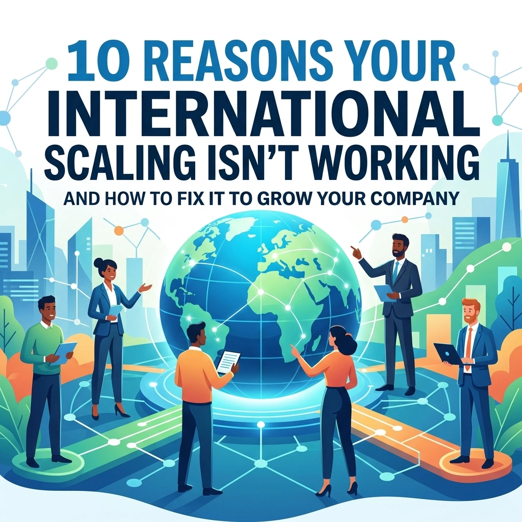 10 Reasons Your International Scaling Isn’t Working (And How to Fix It to Grow Your Company)